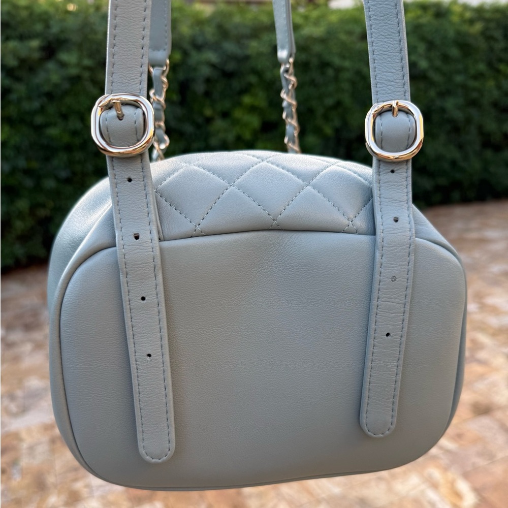 NEW CHANEL Light Blue Duma Lambskin Backpack - Picture 9 of 14
